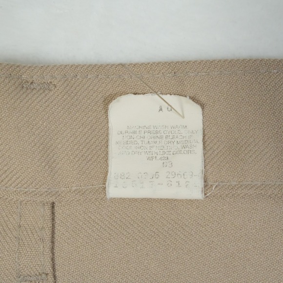 Vintage Levis 517 Pants Men Actual 39x27 Brown Sta Prest Bootcut Flared Made USA - Picture 6 of 9